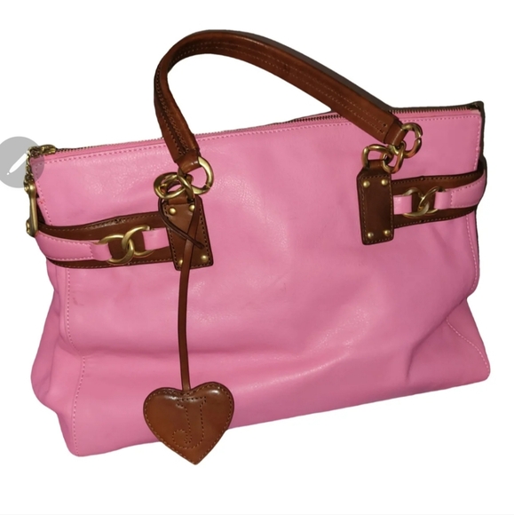 Juicy Couture Handbags - Super rare Y2k huge Juicy Couture pink burgundy bag